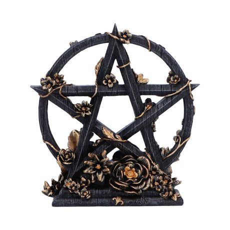 Dark Floral Decorative Pentagram Ornament: 4 - Figures & Collectables By NN Designs