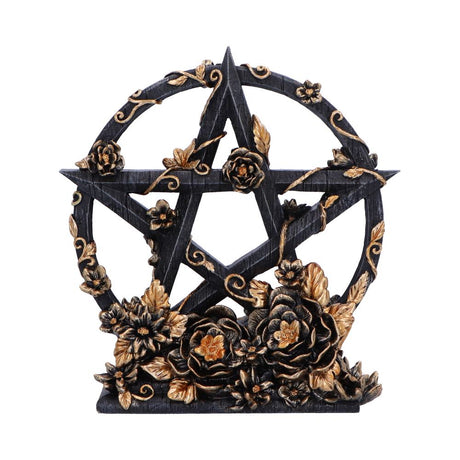 Dark Floral Decorative Pentagram Ornament: 2 - Figures & Collectables By NN Designs