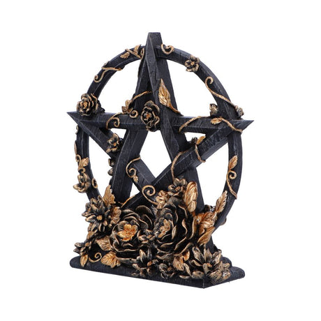 Dark Floral Decorative Pentagram Ornament: 3 - Figures & Collectables By NN Designs