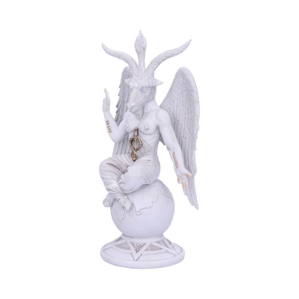 Dark Lord 26cm White Baphomet Figurine: 3 - Figures & Collectables By NN Designs