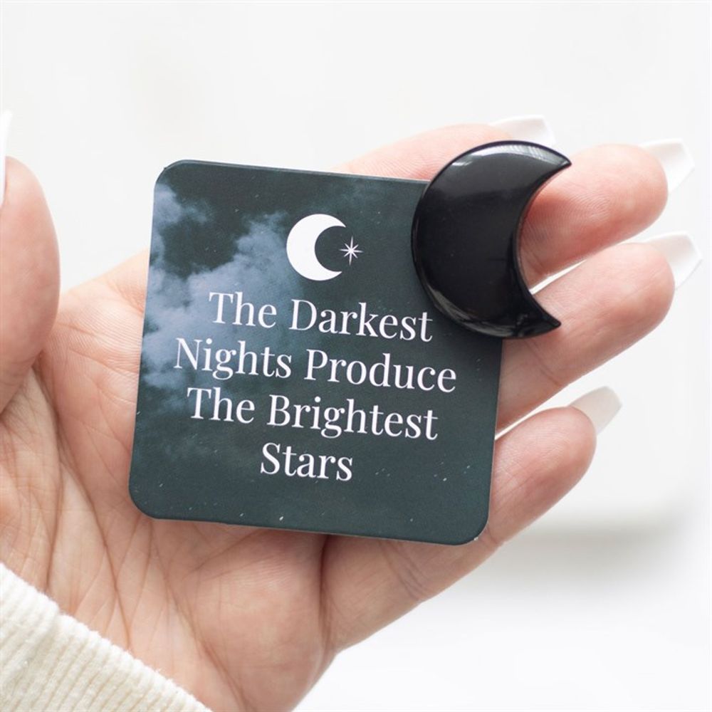 The Darkest Nights Black Obisidian Moon in a Bag: 4 - By Gift Moments