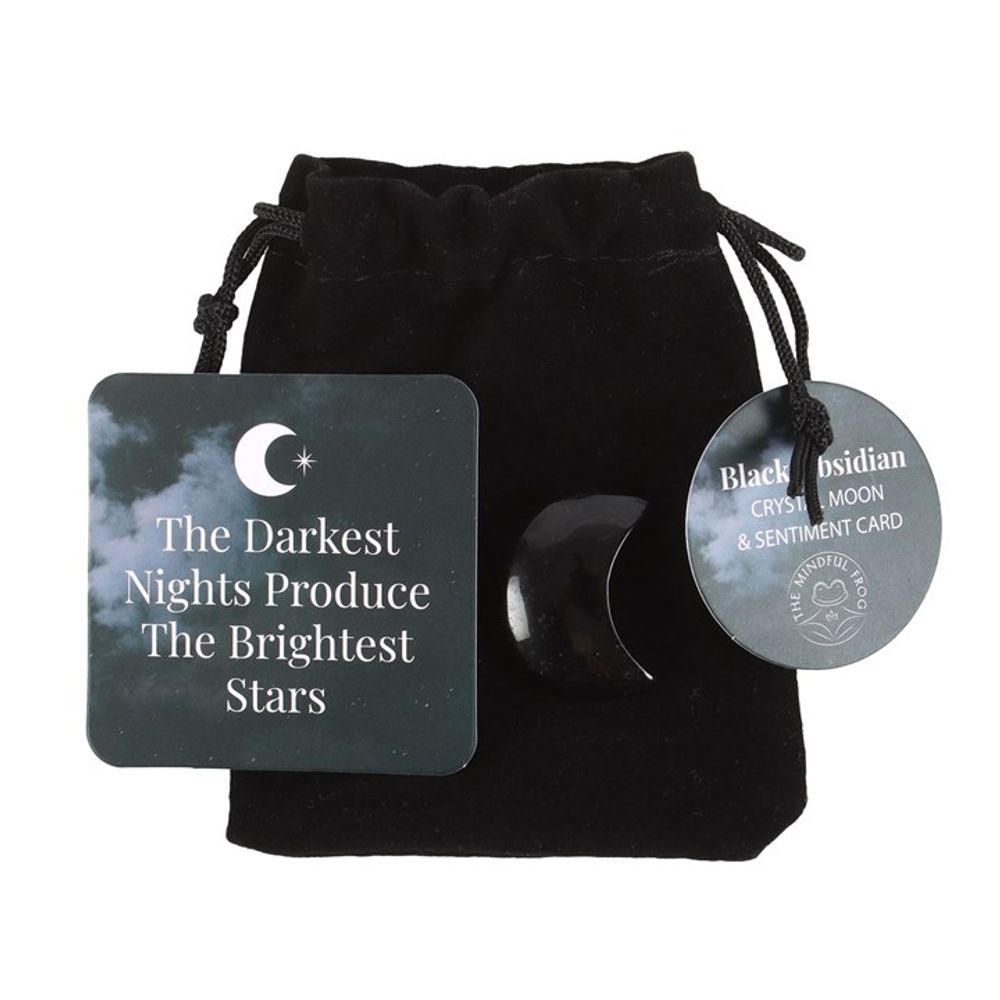 The Darkest Nights Black Obisidian Moon in a Bag: 1 - By Gift Moments