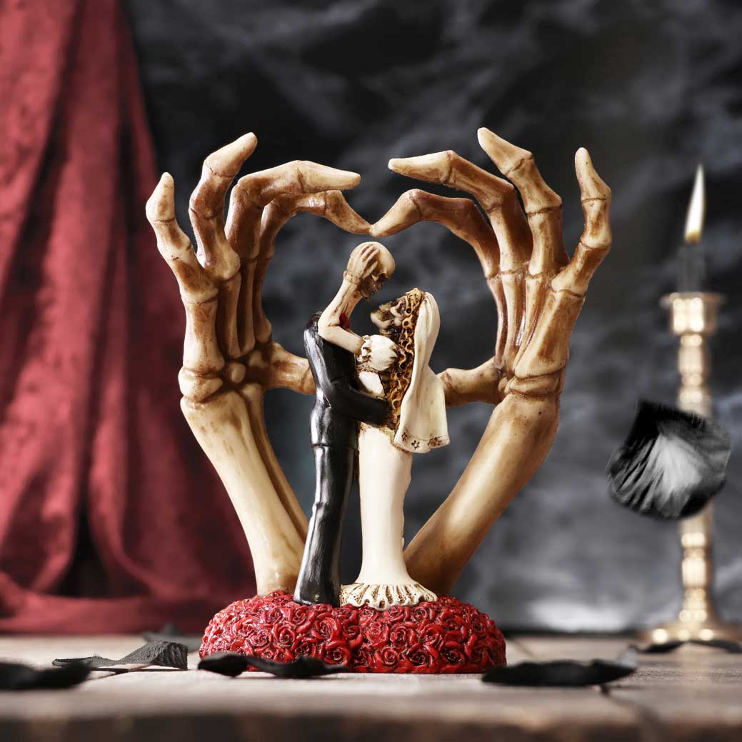 From This Day Forward Skeleton Wedding Bride and Groom 20cm - Shop Figures & Collectables At Gift Moments - 1