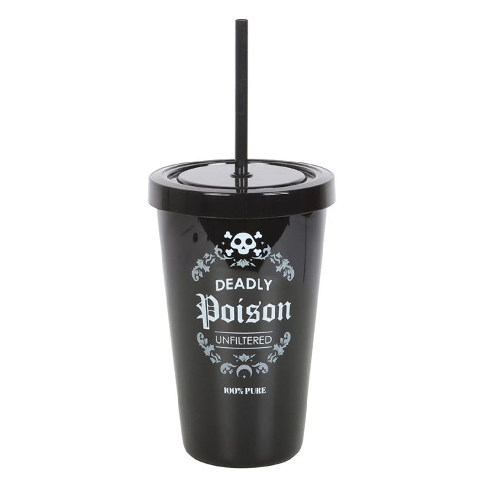 Deadly Poison Plastic Tumbler with Straw: 2 - By Gift Moments