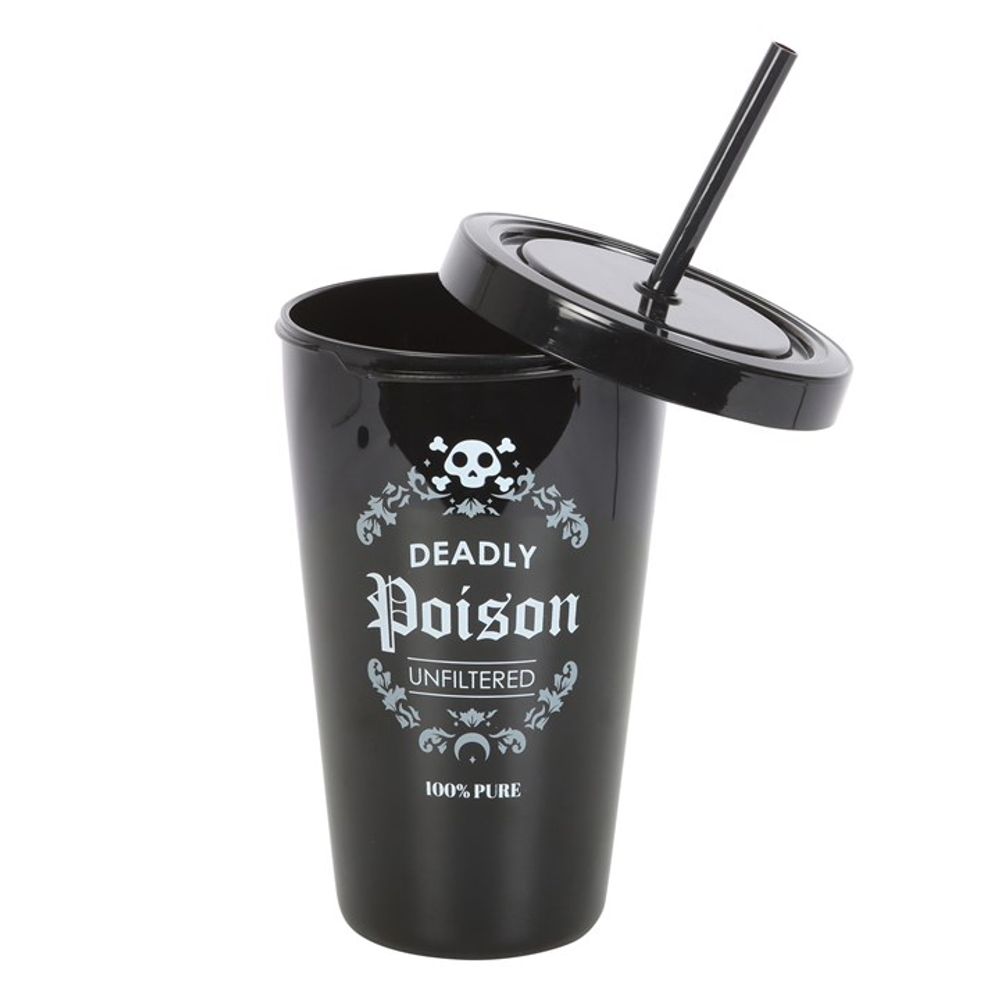 Deadly Poison Plastic Tumbler with Straw: 3 - By Gift Moments
