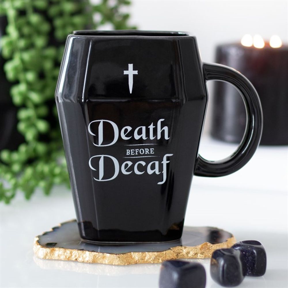Death Before Decaf Coffin Mug: 1 - Mugs By Gift Moments