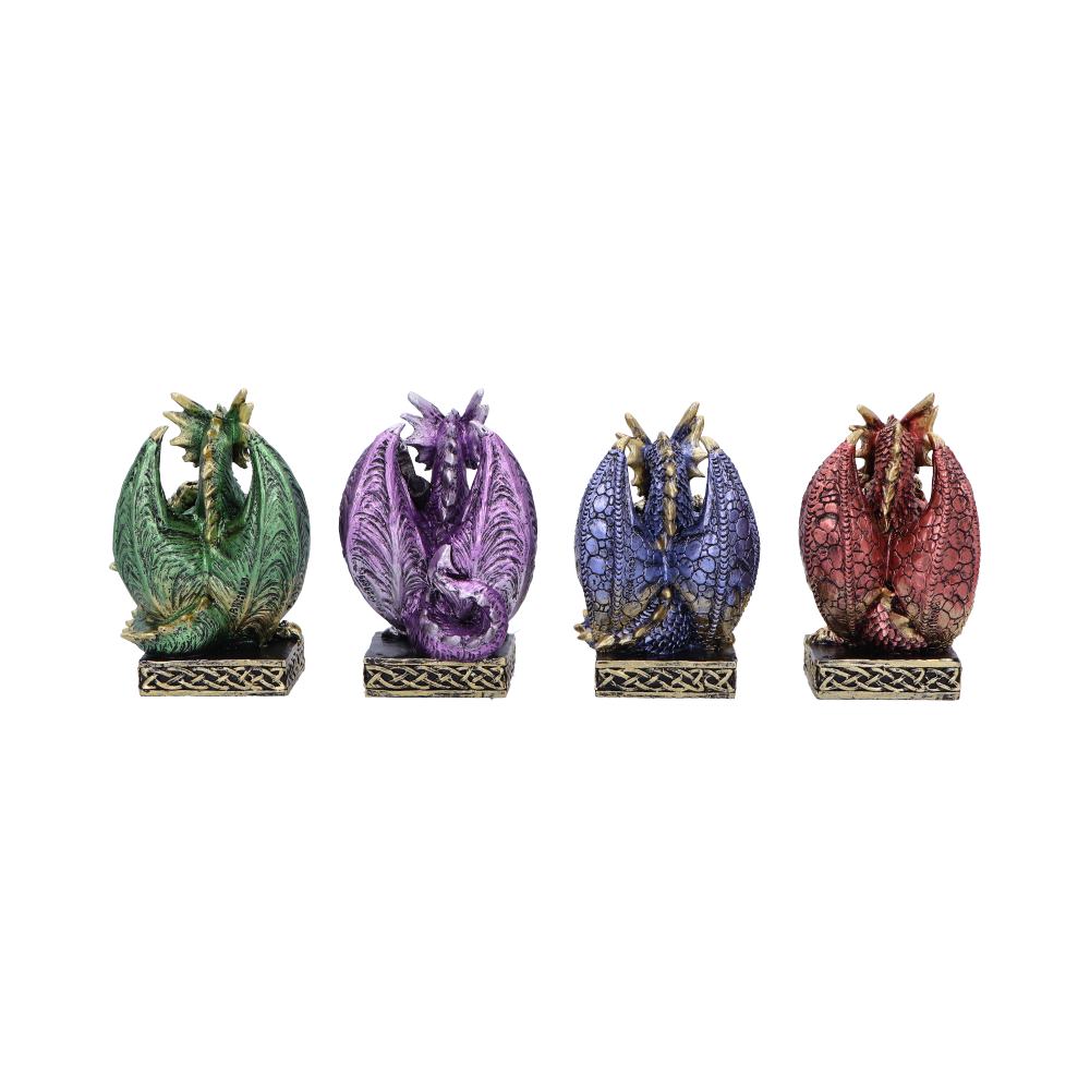 Defend the Hoard Dragon Protector Figurines (Set of 4) 10cm: 4 - Figures & Collectables By Gift Moments