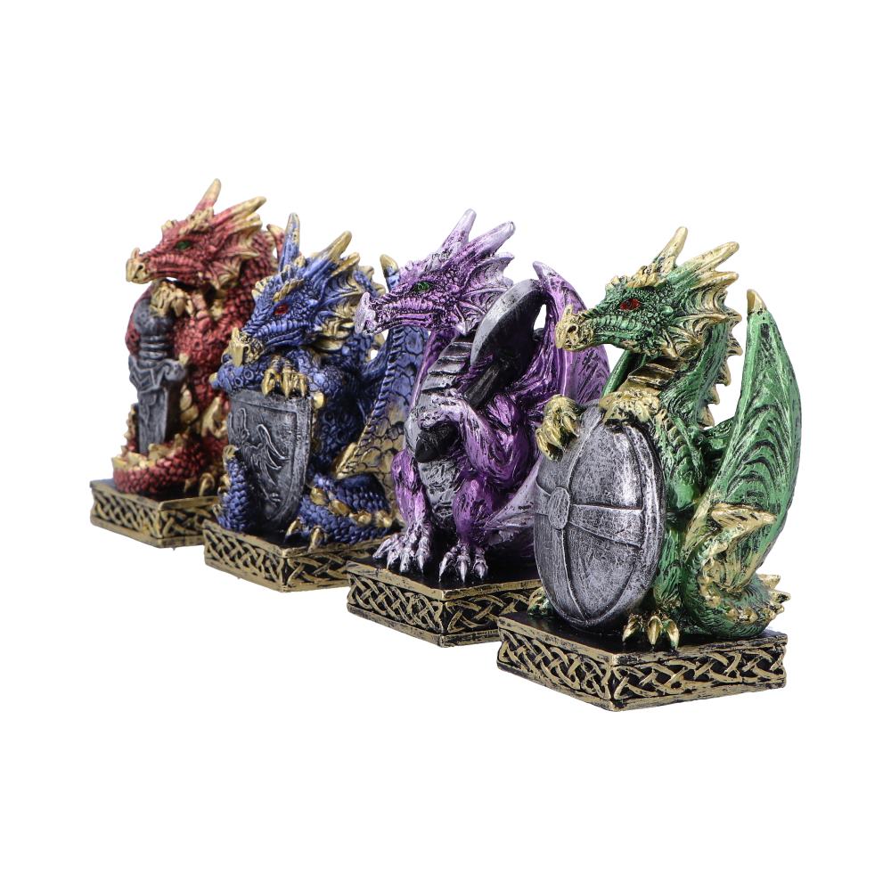 Defend the Hoard Dragon Protector Figurines (Set of 4) 10cm: 3 - Figures & Collectables By Gift Moments