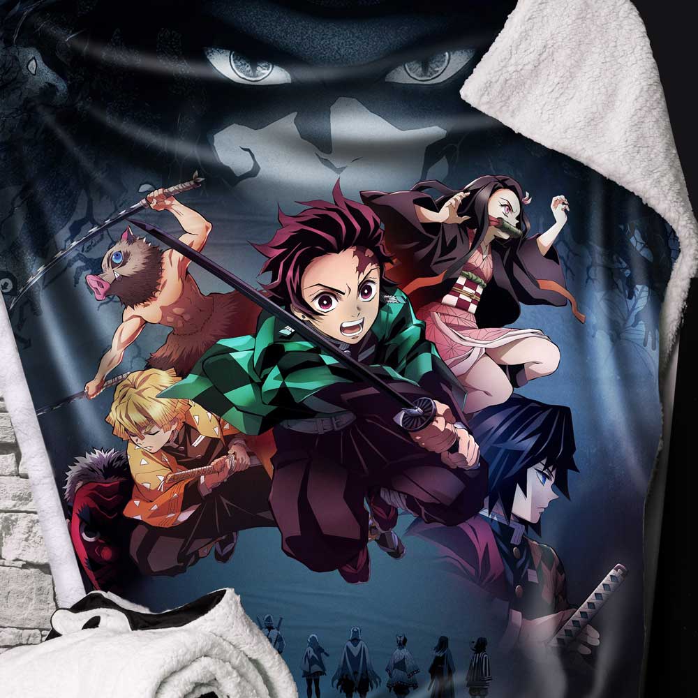 Demon Slayer Fleece Throw: 1 - Blankets By Demon Slayer
