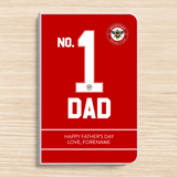 Personalised Brentford FC Father's Day A5 Notebook