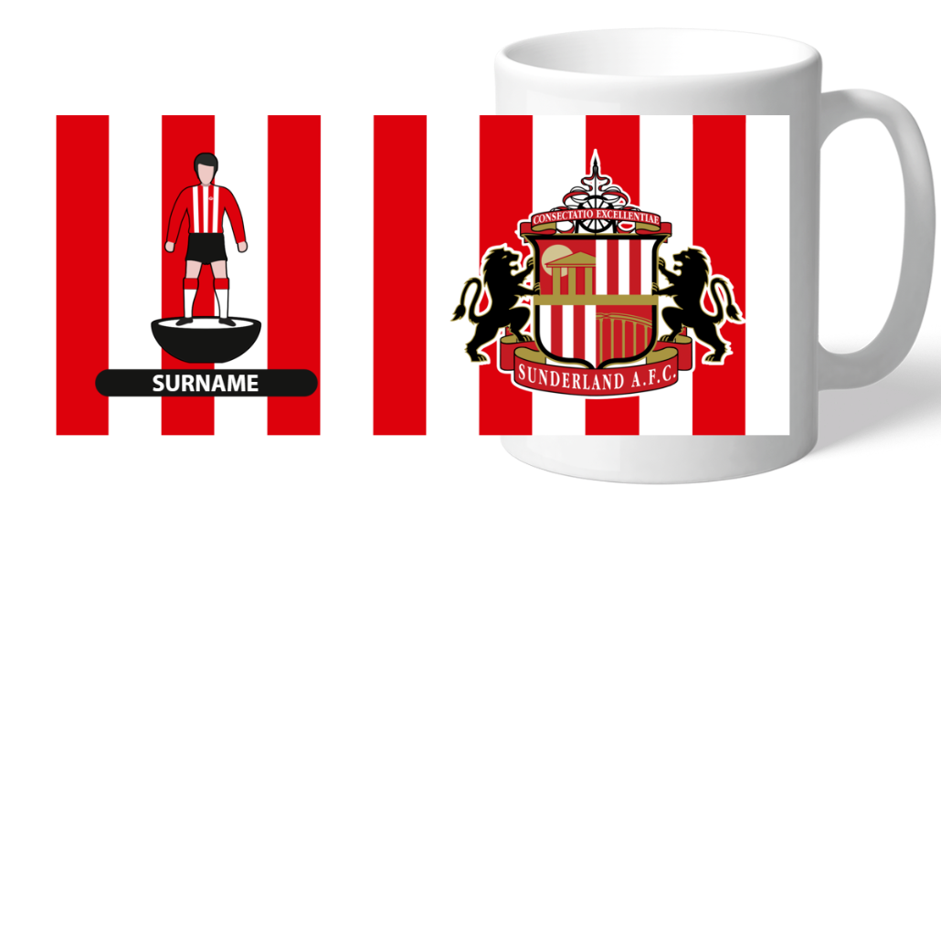 Personalised Sunderland AFC Player Figure Mug