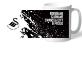 Personalised Swansea City AFC Proud Mug