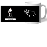 Personalised Derby County FC Player Figure Mug