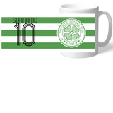 Personalised Celtic FC Retro Shirt Mug