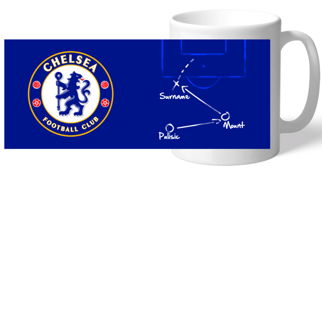 Personalised Chelsea FC Tactics Mug