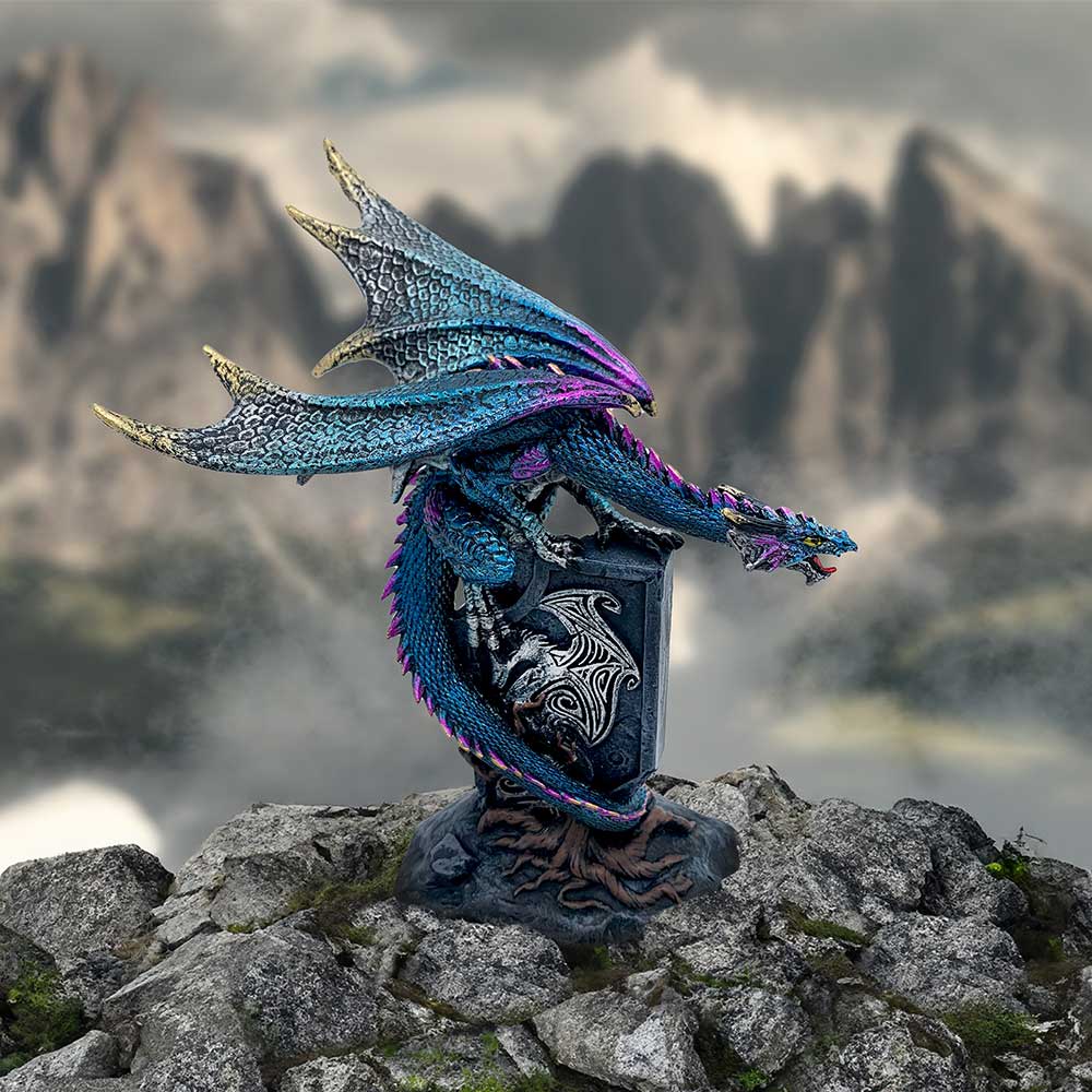 Draconic Dragon on Sigil Figurine 17.5cm: 1 - Figures & Collectables By Gift Moments