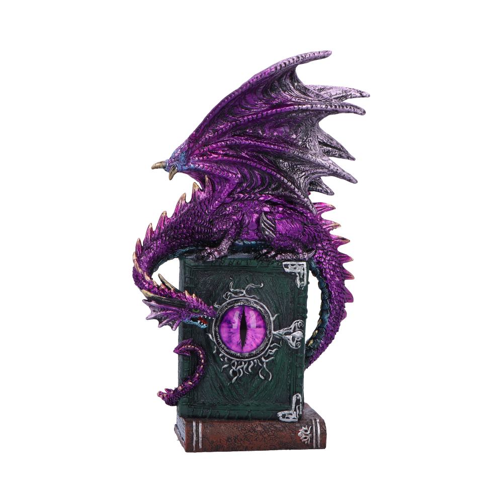 Dragon Fable Purple Dragon on Book Figurine 24cm: 2 - Figures & Collectables By Gift Moments