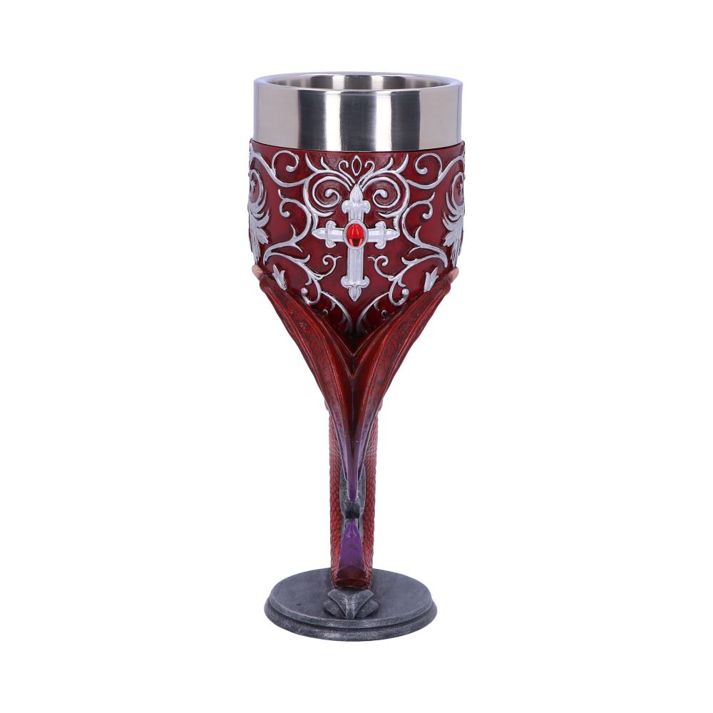 Dragons Devotion Twin Dragon Heart Set of Two Goblets: 5 - Goblets & Chalices By NN Designs