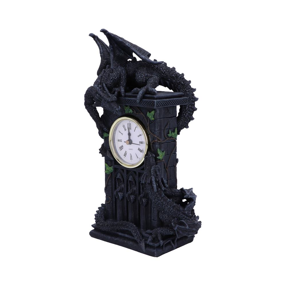Duelling Dragons Clock Dragon Ivy Mantel Clock: 2 - Clocks By NN Designs