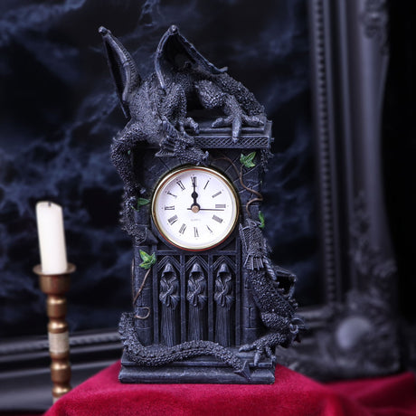 Duelling Dragons Clock Dragon Ivy Mantel Clock: 1 - Clocks By NN Designs