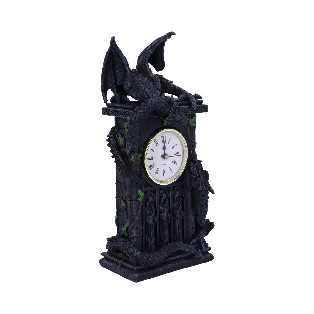Duelling Dragons Clock Dragon Ivy Mantel Clock: 4 - Clocks By NN Designs