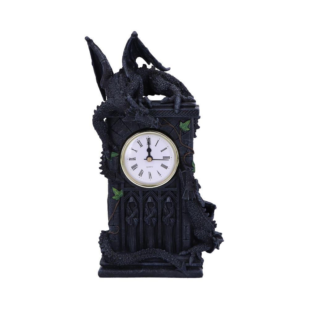 Duelling Dragons Clock Dragon Ivy Mantel Clock: 3 - Clocks By NN Designs