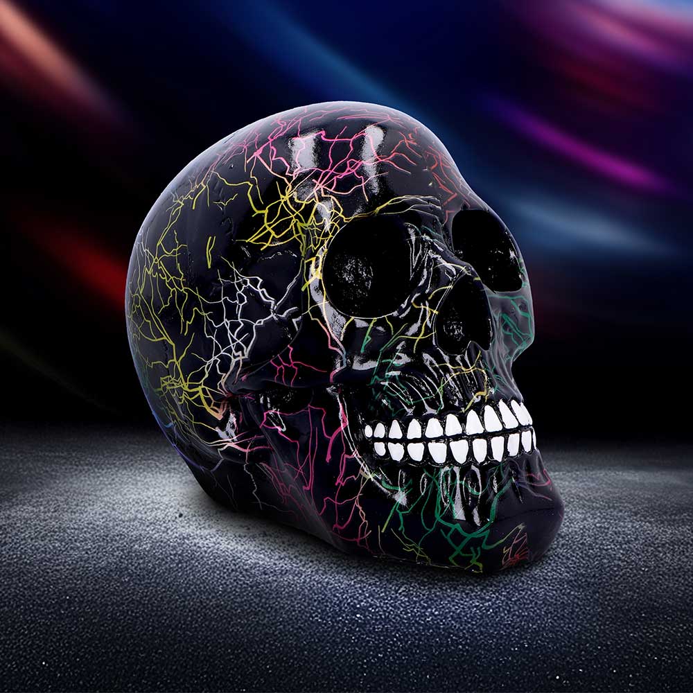 Electro Decorative Resin Skull: 1 - Figurines Medium (15-29cm) By Gift Moments