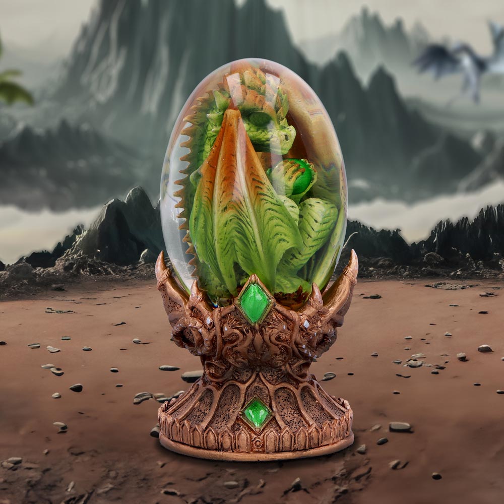 Elemental Dragonlings - Earth Dragon in Clear Egg: 1 - Figures & Collectables By NN Designs