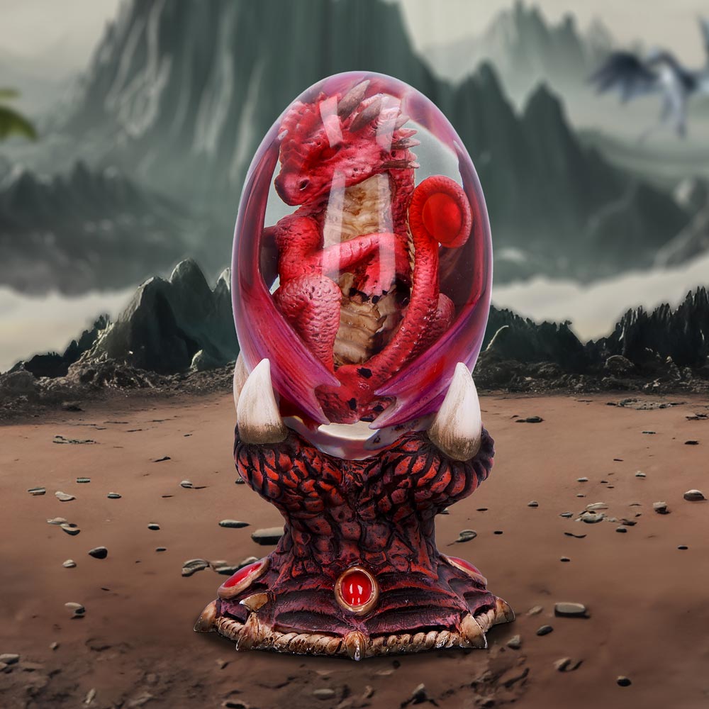 Elemental Dragonlings - Fire Dragon in Clear Egg: 1 - Figures & Collectables By NN Designs