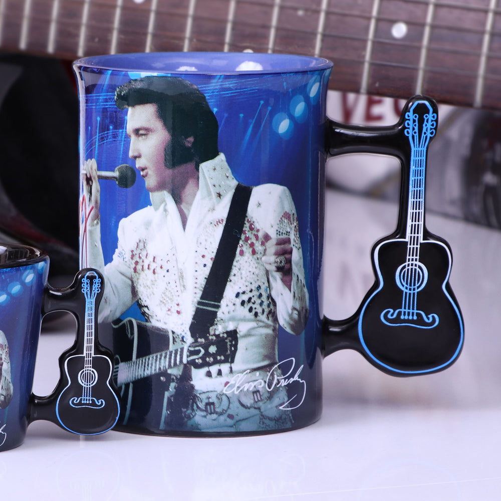 Elvis The King of Rock and Roll Blue Mug: 1 - Mugs By Elvis Presley