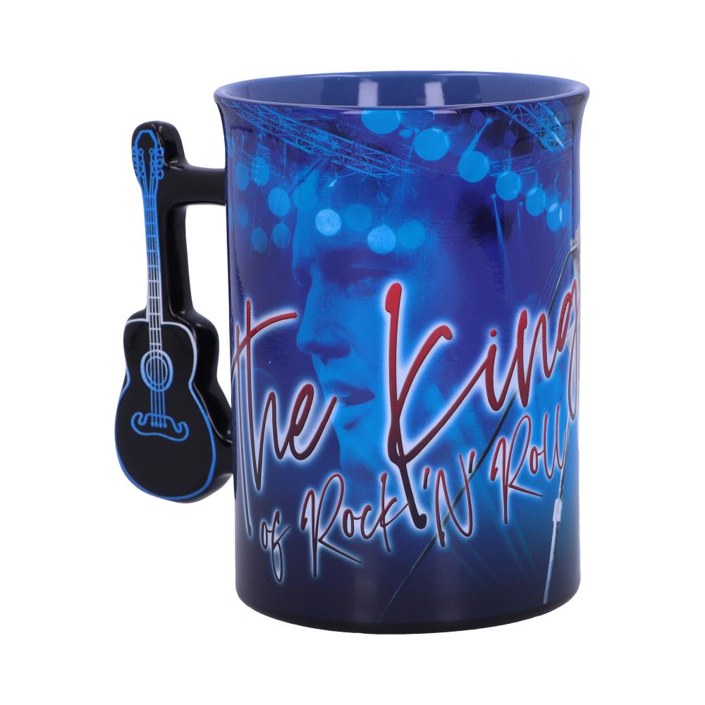 Elvis The King of Rock and Roll Blue Mug: 5 - Mugs By Elvis Presley