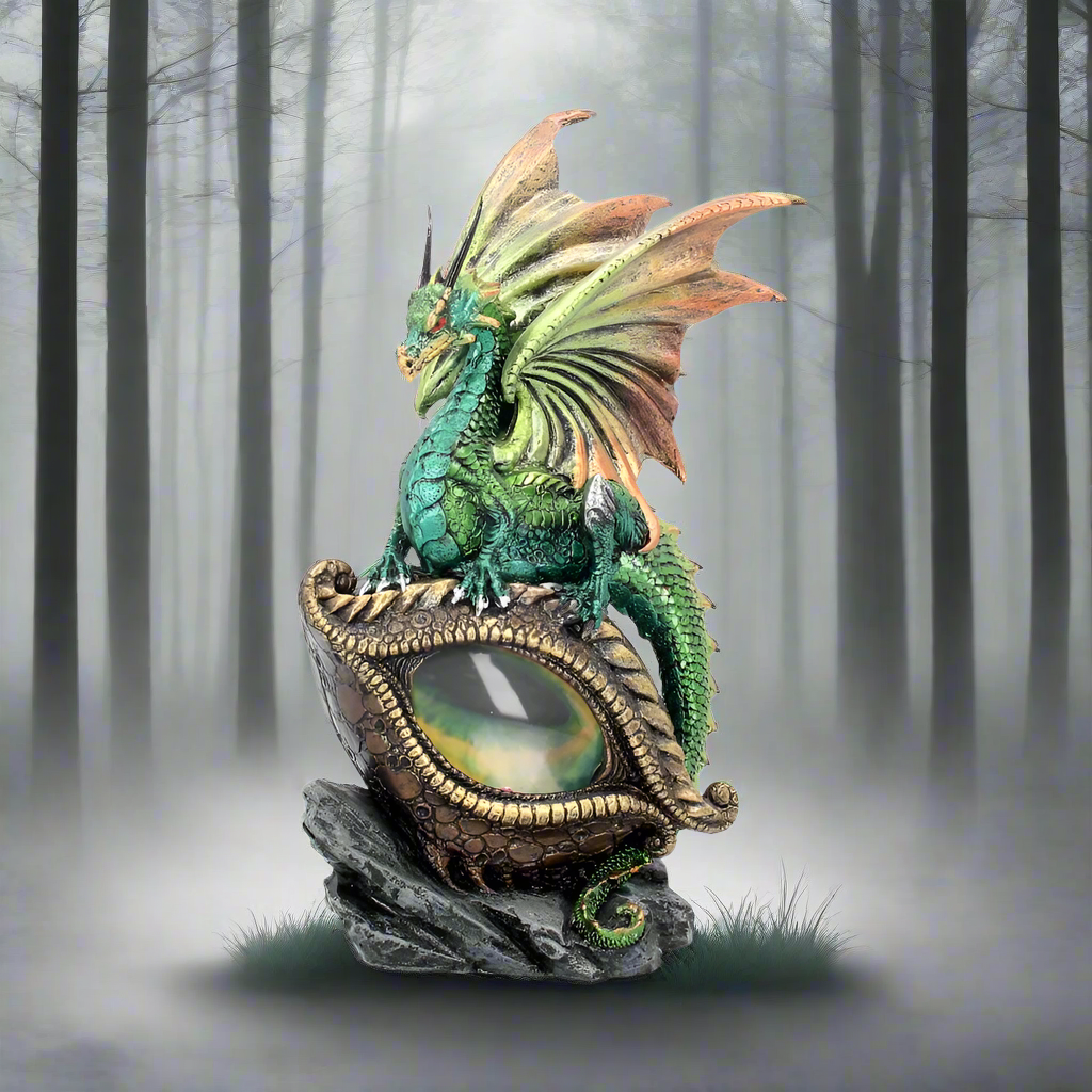 Emerald Green Eye Of The Dragon Light Up Figurine: 1 - Figures & Collectables By Gift Moments