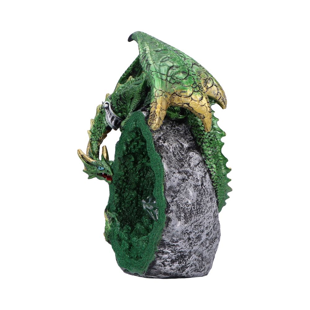 Emerald Overseer Dragon Decorative Resin Figurine: 3 Figurines Medium (15 29cm) By NN Designs