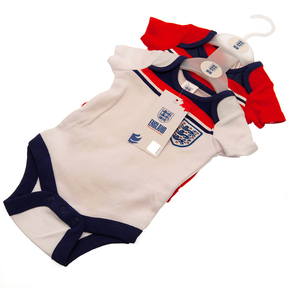 England FA 2 Pack Bodysuit 82 Retro 9-12 Mths - Shop Baby Clothing At Gift Moments - 4