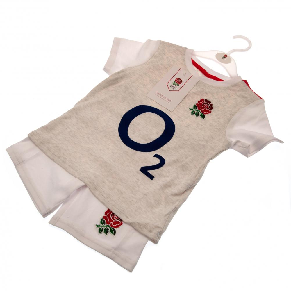 England RFU Shirt & Short Set 9/12 mths GR: 5 - Baby Clothing By Gift Moments