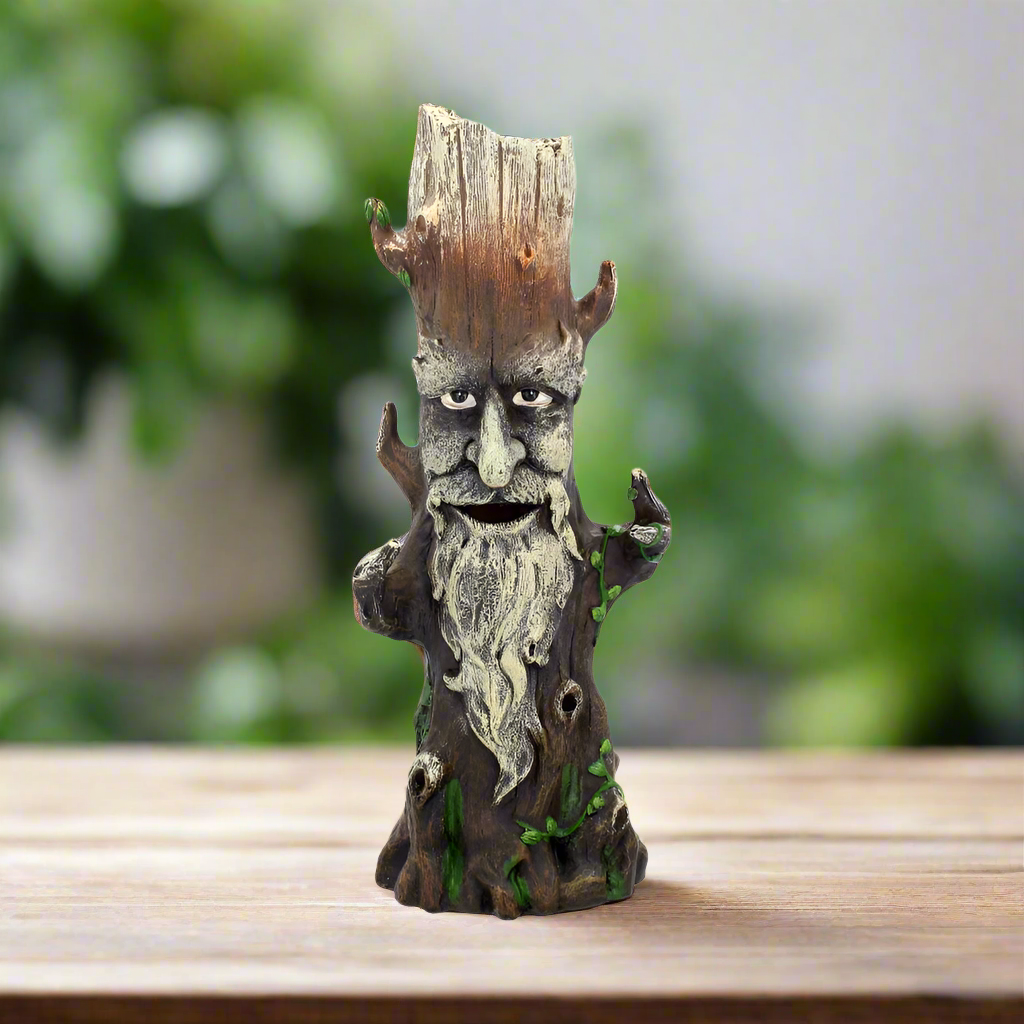 Ent King Green Man Tree Spirit Pagan Wiccan Incense Holder: 1 - Incense Holders By Gift Moments