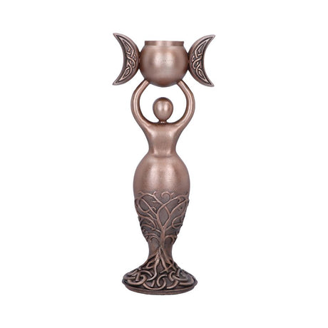 Exclusive Bronze Spiral Goddess Candle Holder 20.3cm: 4 - Candles & Holders By NN Designs