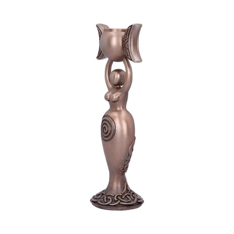 Exclusive Bronze Spiral Goddess Candle Holder 20.3cm: 3 - Candles & Holders By NN Designs