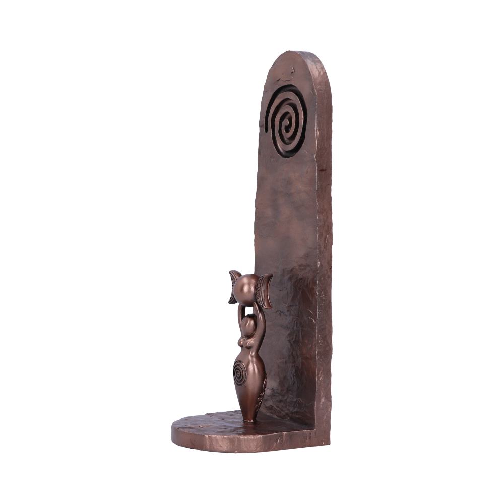 Exclusive Bronze Spiral Goddess Incense Holder 23.5cm: 3 - Incense Holders By NN Designs