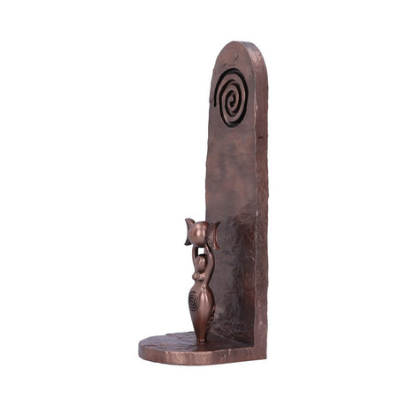Exclusive Bronze Spiral Goddess Incense Holder 23.5cm: 3 - Incense Holders By NN Designs
