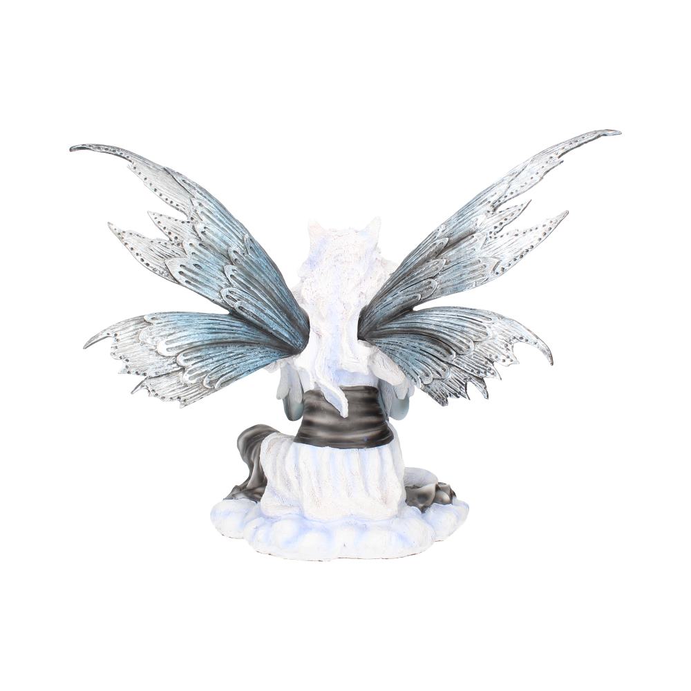 Fae-Lore Winter Fairy Wearing Wolf Hide 30cm: 5 - Figurines Large (30-50cm) By Gift Moments