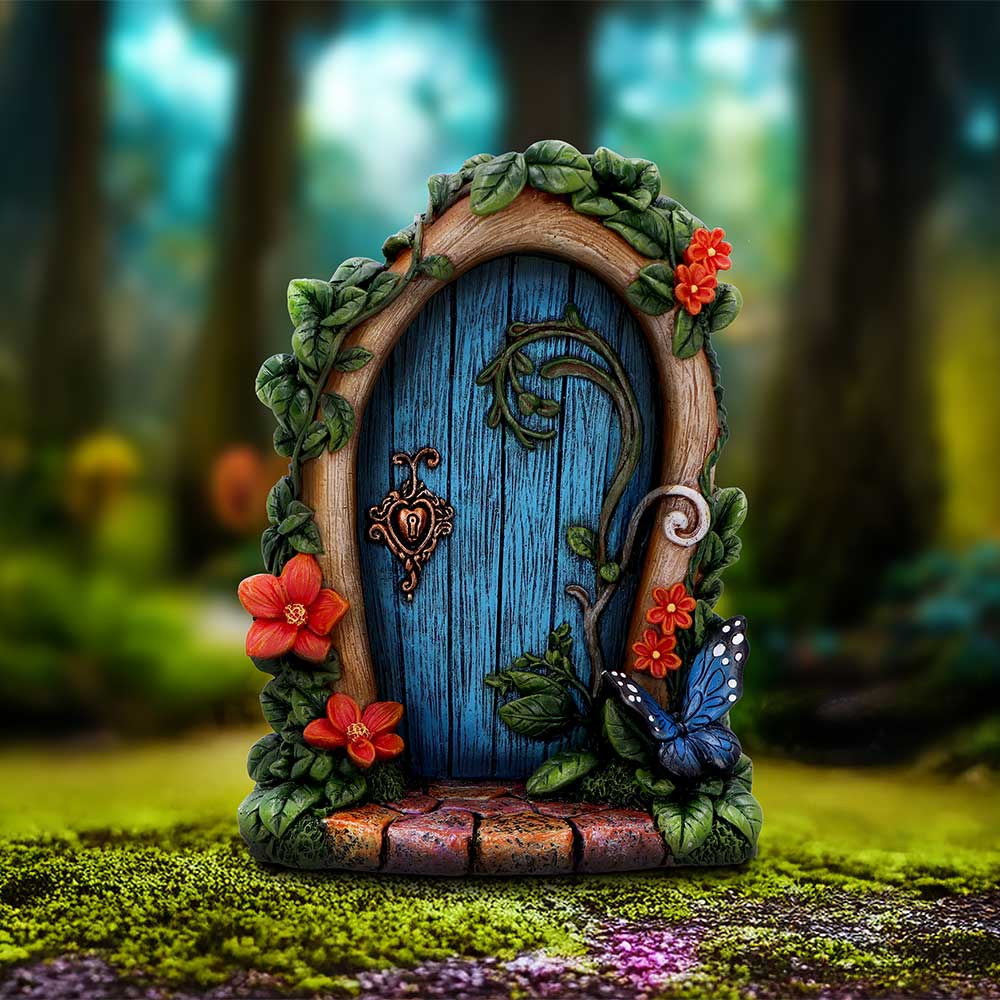 Fae’s Enchanted Welcome Fairy Door: 1 - Figurines Medium (15-29cm) By NN Designs