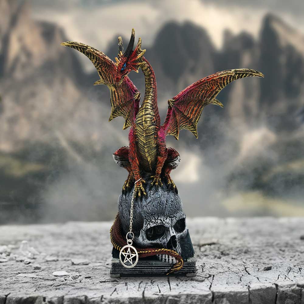 Fate of the World Dragon on Skull Figurine 23cm: 1 - Figures & Collectables By Gift Moments