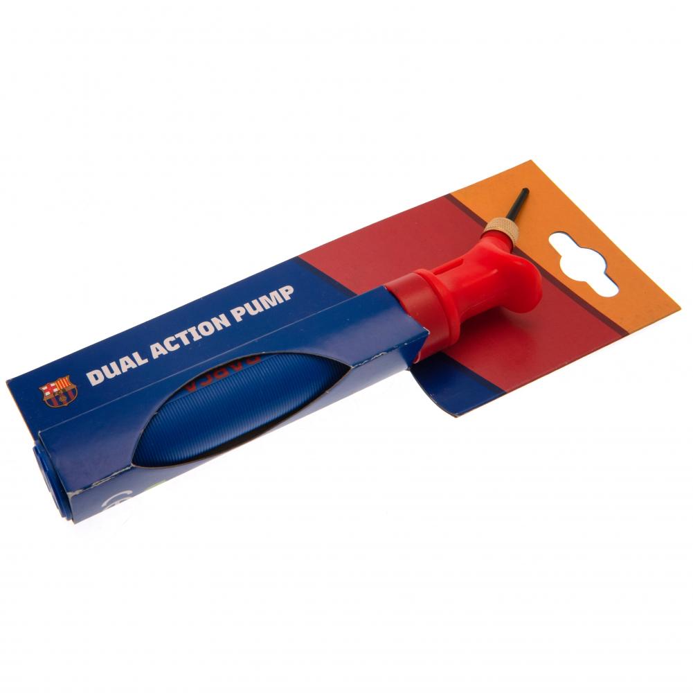FC Barcelona Dual Action Football Pump - Shop Balls At Gift Moments - 3