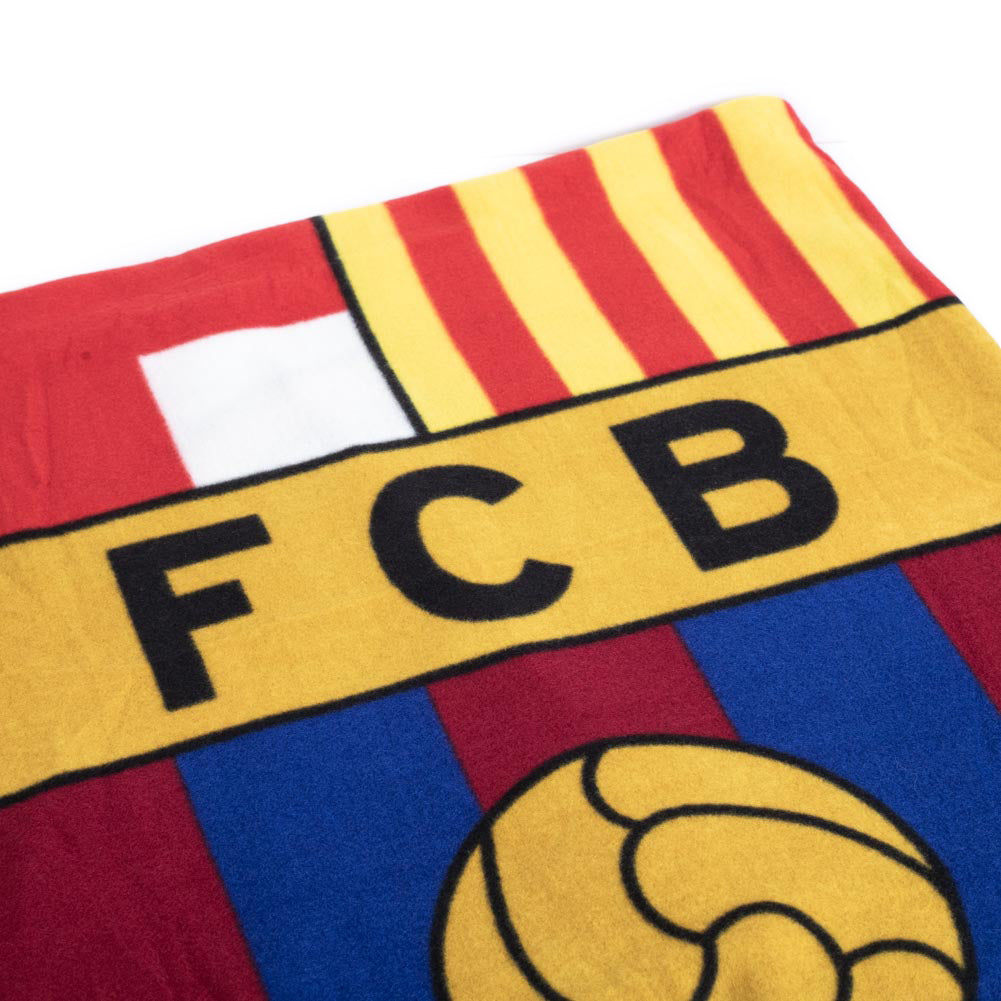 FC Barcelona Logo Fleece Blanket: 2 - Blankets By Barcelona
