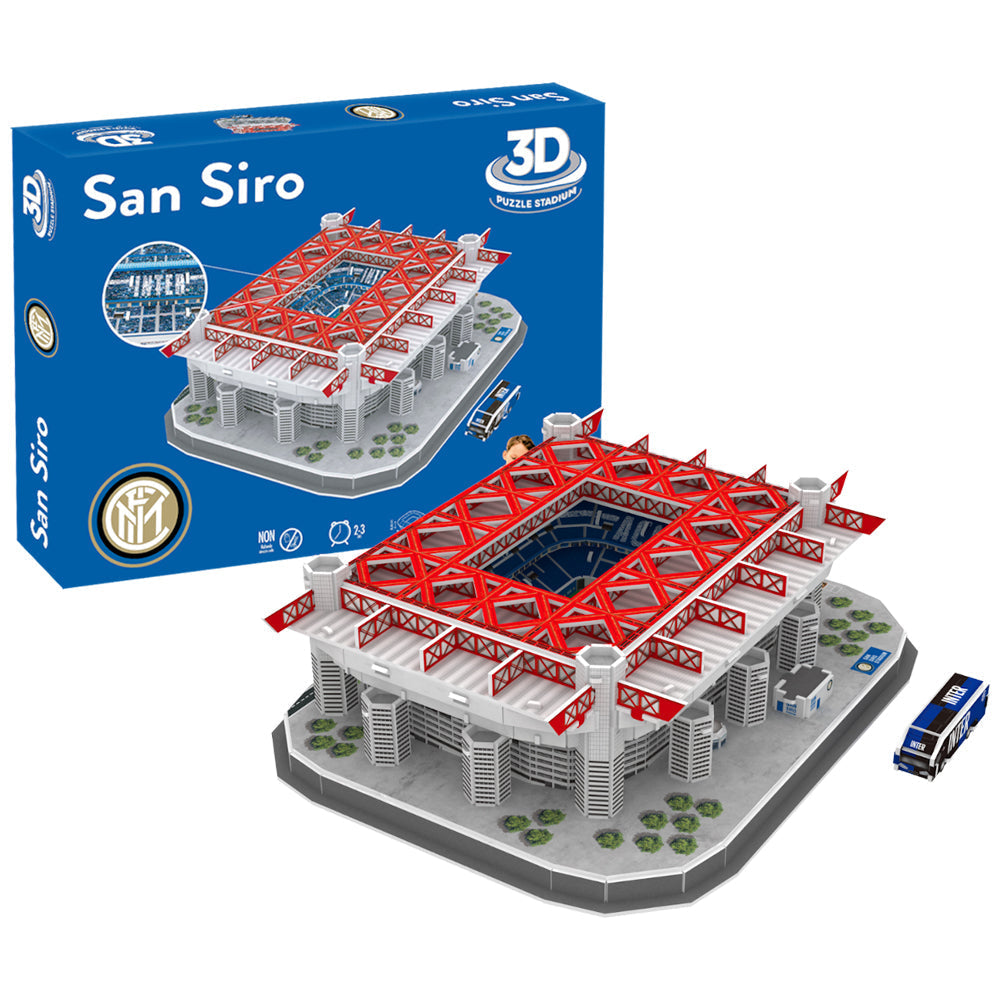 FC Inter Milan 3D Stadium Puzzle - Shop Puzzles & Games At Gift Moments - 1