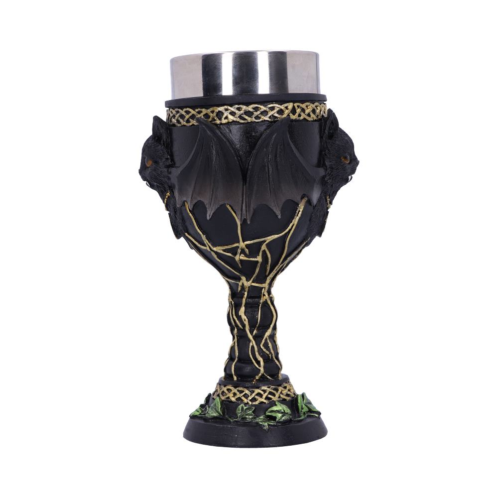Feline Fang Black Cat Goblet 17.3cm: 4 - Goblets & Chalices By Gift Moments