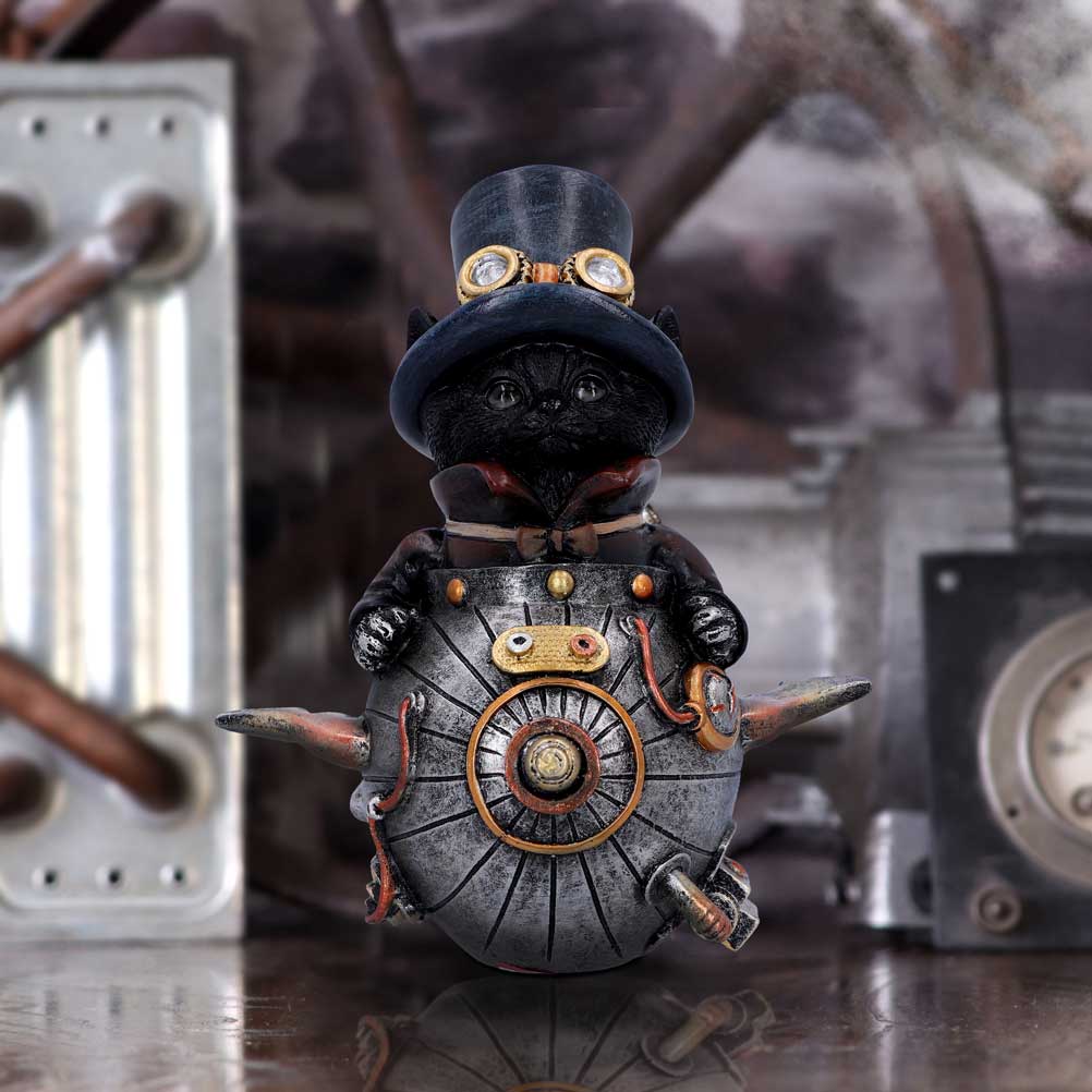 Feline Invention Steampunk Cat Figurine 14.5cm: 1 - Figures & Collectables By Gift Moments