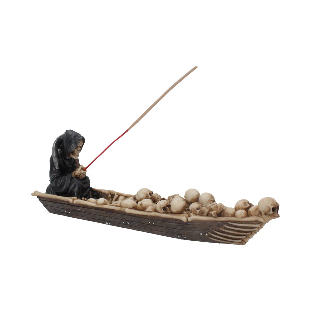 The Ferryman Grim Reaper River Styx Skeleton Incense Holder: 2 - Incense Holders By NN Designs