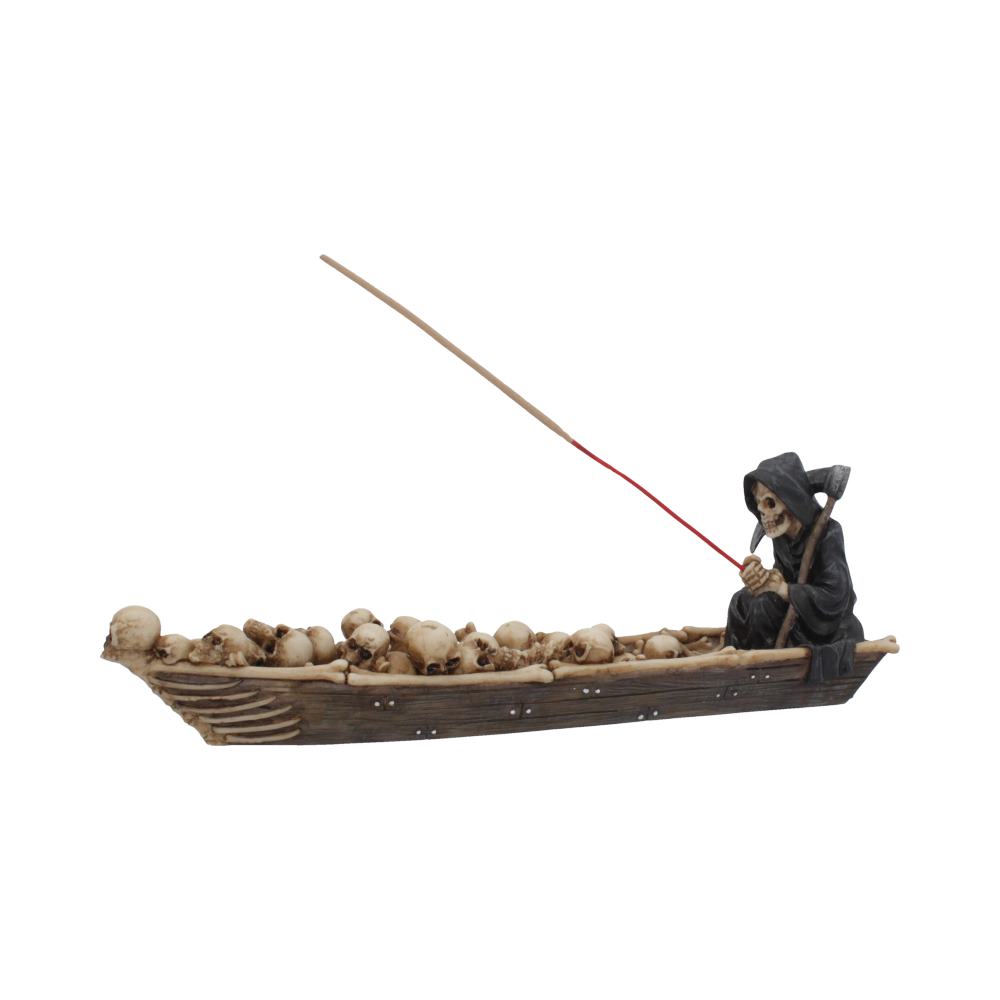 The Ferryman Grim Reaper River Styx Skeleton Incense Holder: 4 - Incense Holders By NN Designs